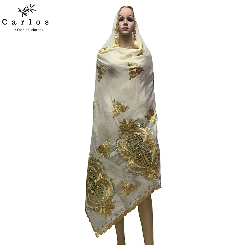 Высокое качество Лидер продаж мусульманское большой шарф 100% хлопковый в