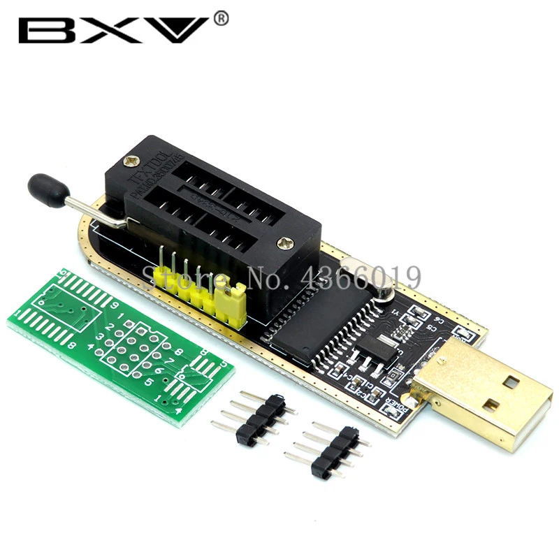 CH341A CH341 24 25 серия EEPROM Flash BIOS USB программатор модуль + SOIC8 SOP8 тестовый зажим для 93CXX /