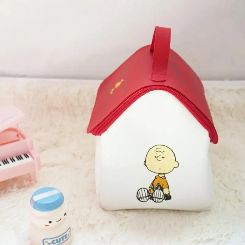 new kawaii snoopyed anime cute than a cartoon house shape storage bag childrens cartoon christmas gifts toys for girls free global shipping