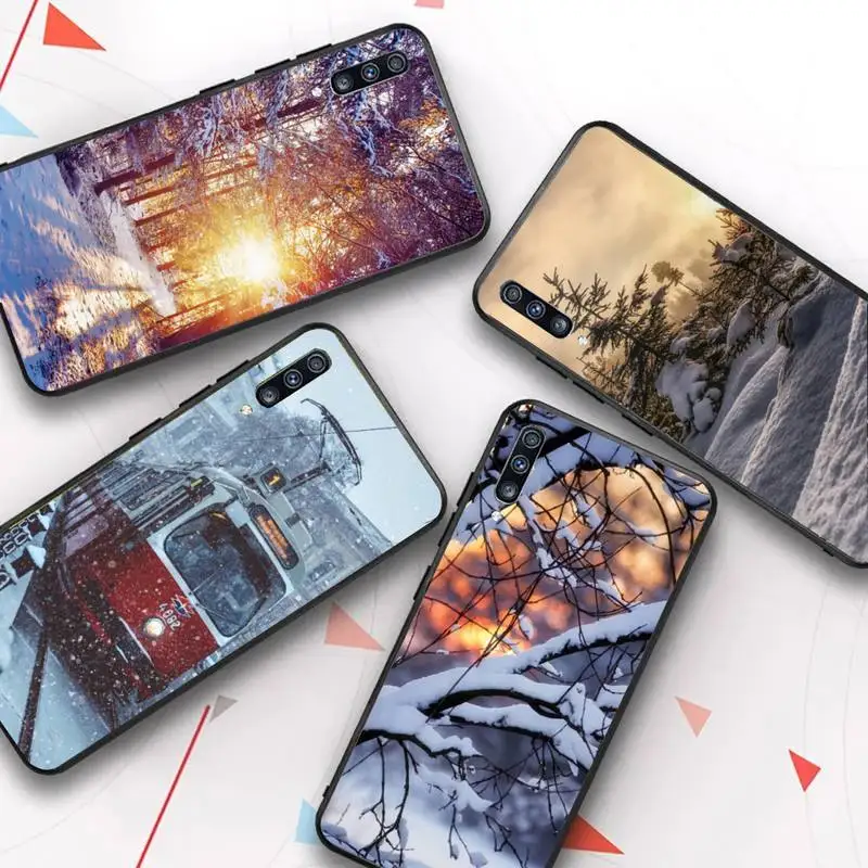

Landscape Winter Light Sno Phone Case for Samsung Galaxy A51 30s a71 Soft Silicone Cover for A21s A70 10 A30 Capa
