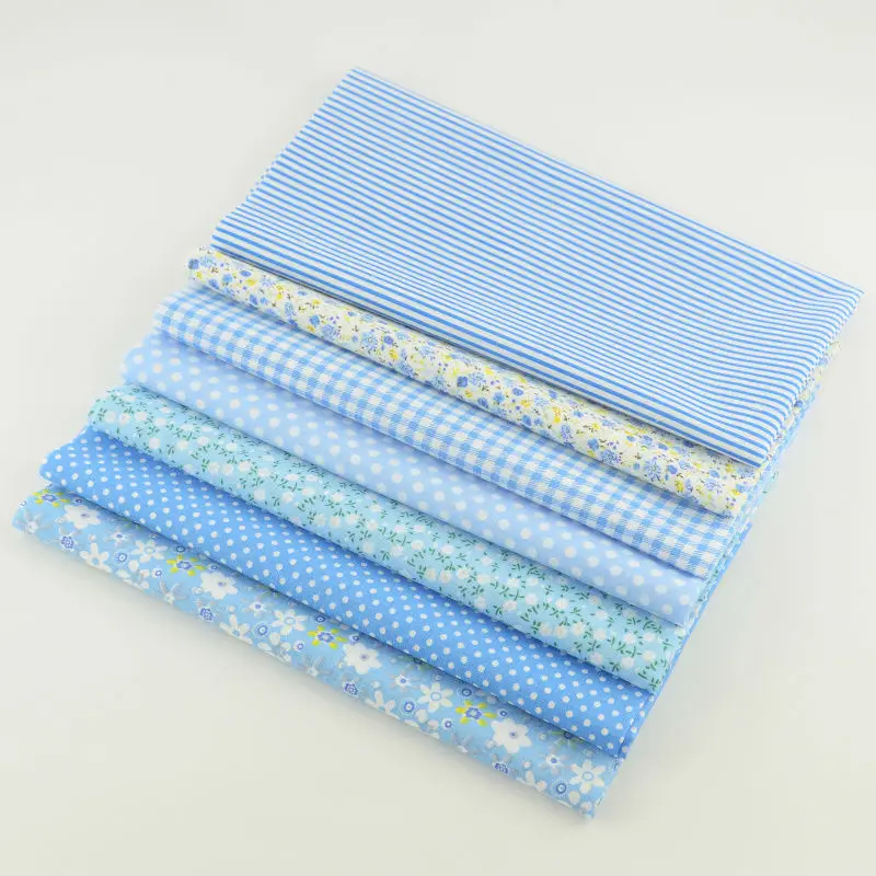 Booksew Telas Mini белая ткань в горошек 7 шт. 100% хлопчатобумажная для квилтинга кукол DIY