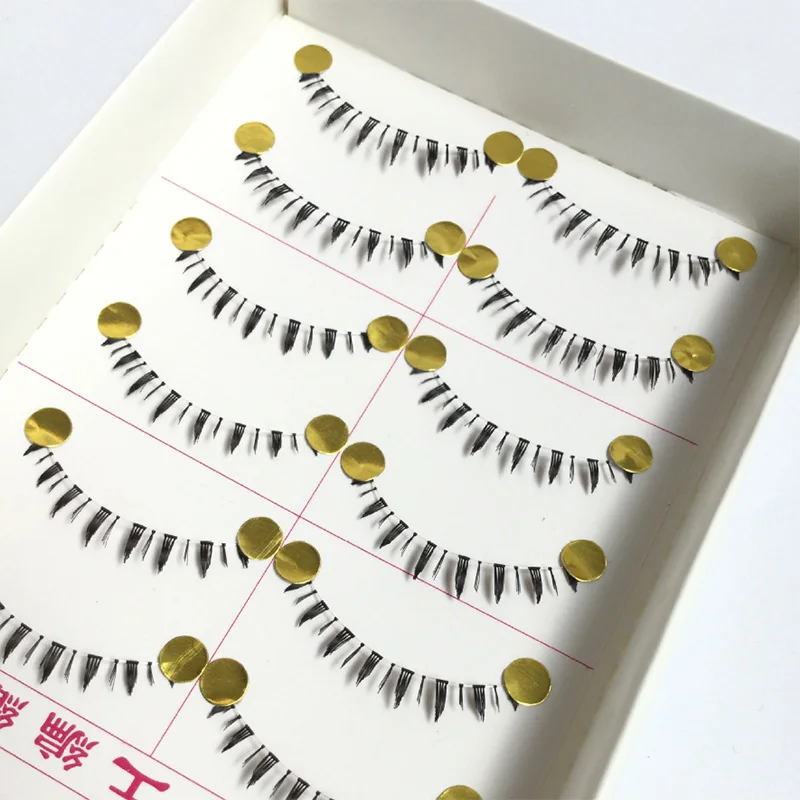 10 пар Нижние накладные ресницы натуральные перекрестные искусственные