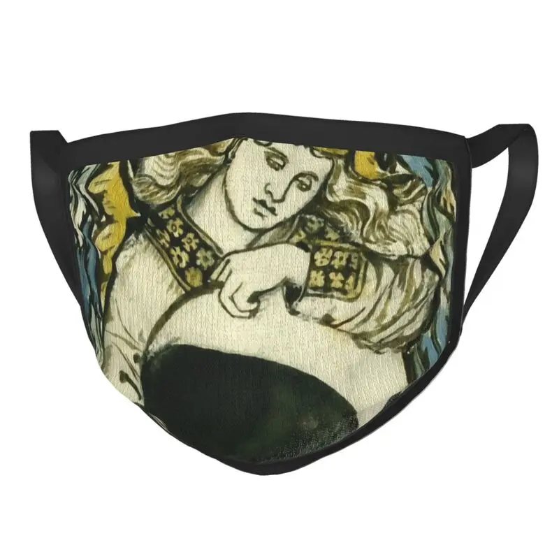 

William Morris Mouth Face Mask Unisex Adult Angel Holding A Waning Moon Mask Protection Cover Non-Disposable Respirator Muffle