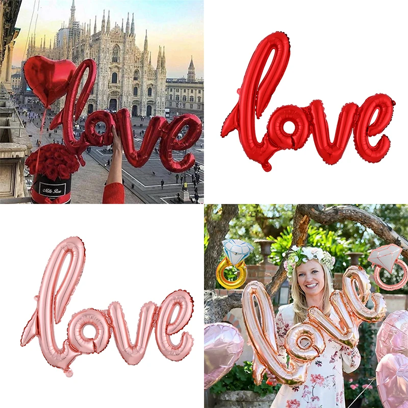 

Воздушный шар из алюминиевой фольги с надписью «Love»