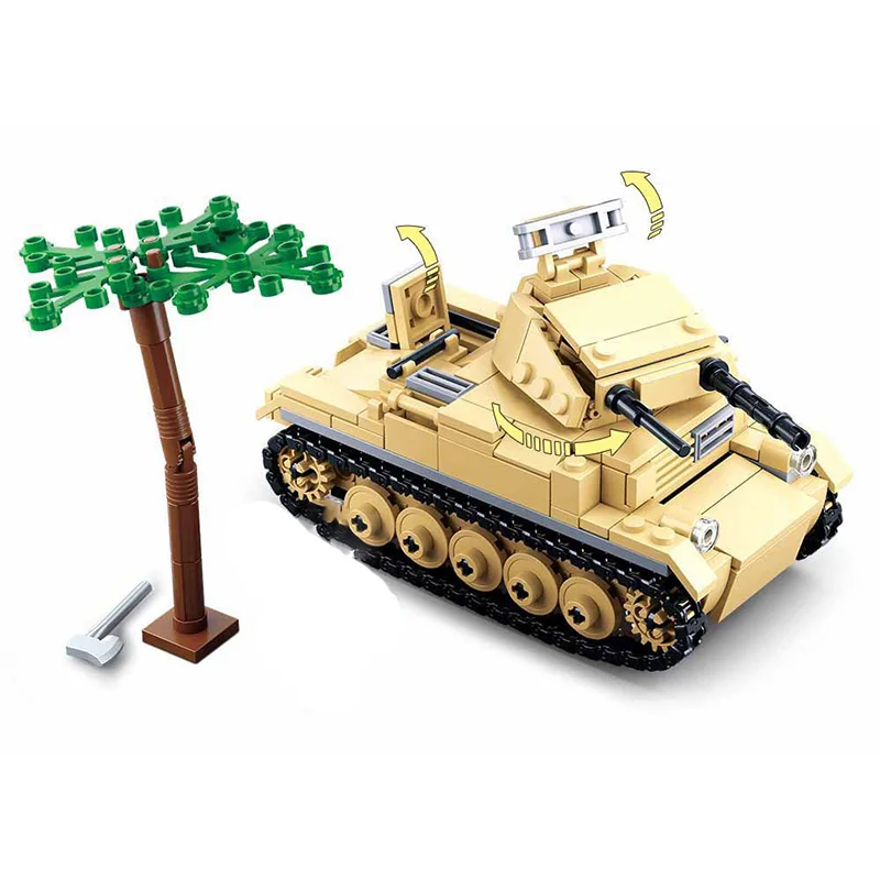 Военная серия мировая война Германия Panzer II Tank soldier оружие DIY аксессуары модель