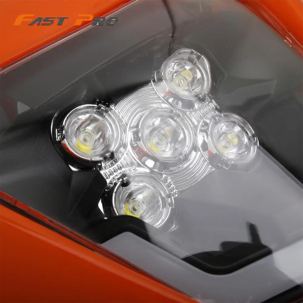 Мотоцикл светодиодный лампы передних фар маска Освещение Фары для мотоциклов KTM