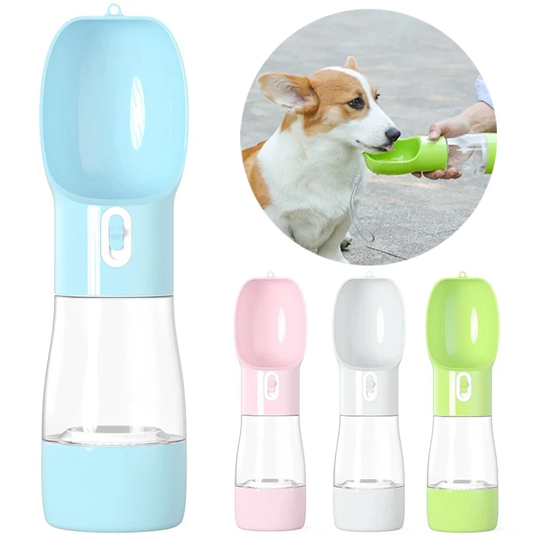 Multifunction Pet Dog Water Bottle for Dogs Food Feeder Drinking Bowl Portable Puppy Cat Dispenser Product | Дом и сад