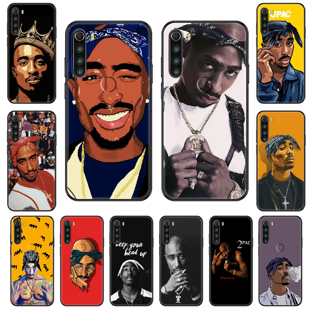 Чехол Tupac 2pac для телефона Xiaomi Redmi Note S2 4 5 6 7 8 A S X Plus Pro черный чехол из ТПУ роскошный