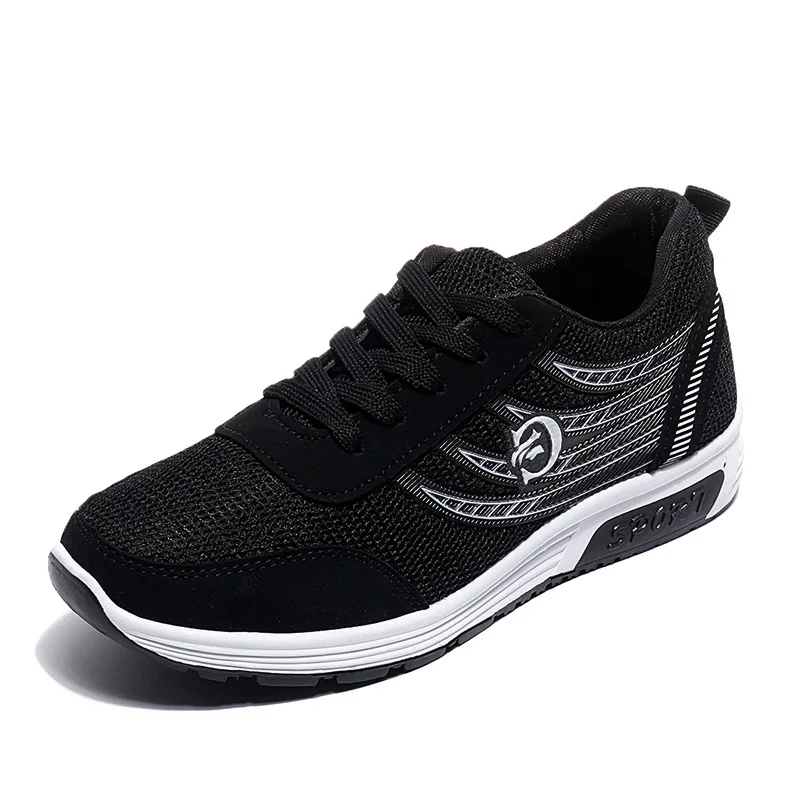 Black White Беговые кроссовки женские кроссовки женская спортивная обувь chaussures femme теннисные кроссовки для тренировок zapatillas mujer - Цвет: Black White
