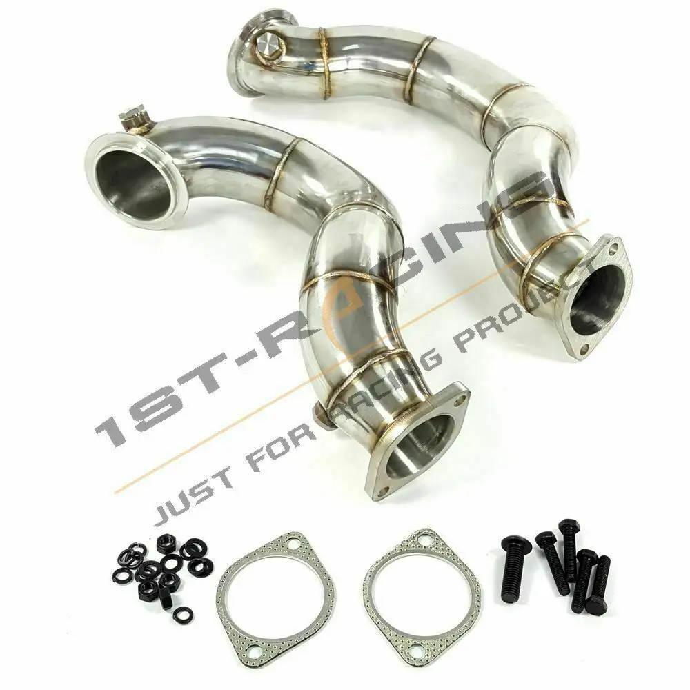 3-дюймовые турбо-трубы без катка из нержавеющей стали для 07-11 BMW N54 335xi E90/E92 3 л RHD и LHD