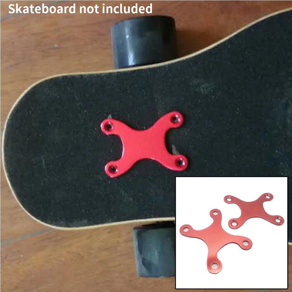 

2pcs Aluminium Alloy Skateboard Deck Anti-subsidence Pad H-type Deck Protection