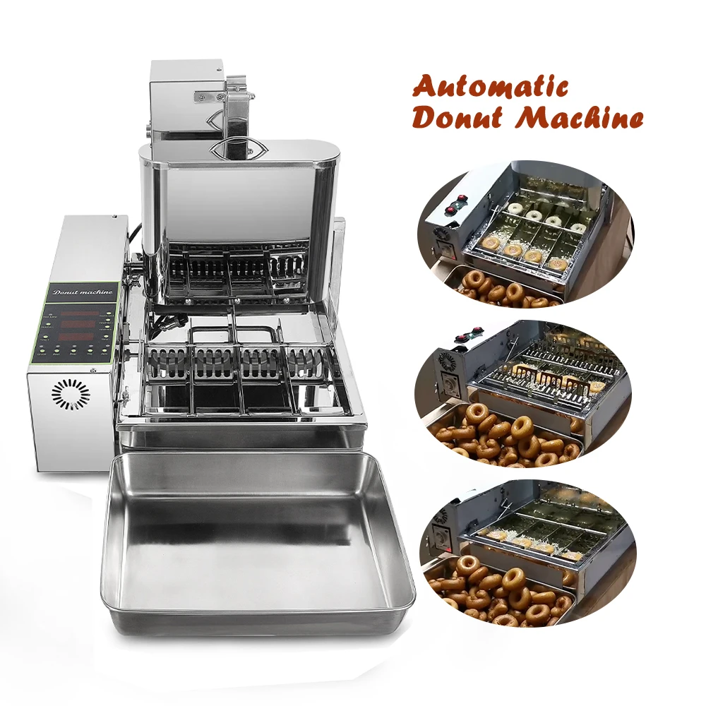 - ITOP 2000W Commercial Doughnut Makers 4 Rows Donut Electric Frying
Mini Doughnut Automatic Production Donut Making Machine 6L