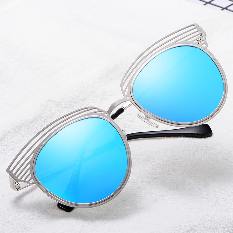 Fashion Stainless Steel Sunglasses Female Models Multi-color Metal Round Polarized Sun Glasses UV400 Trend Driving Shades 151 | Аксессуары