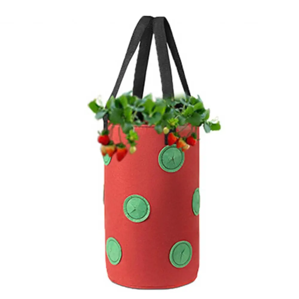 

Горячая распродажа 60% 3 галлона нетканом полотне клубника посадка растет мешок висячий горшок для растений чехол