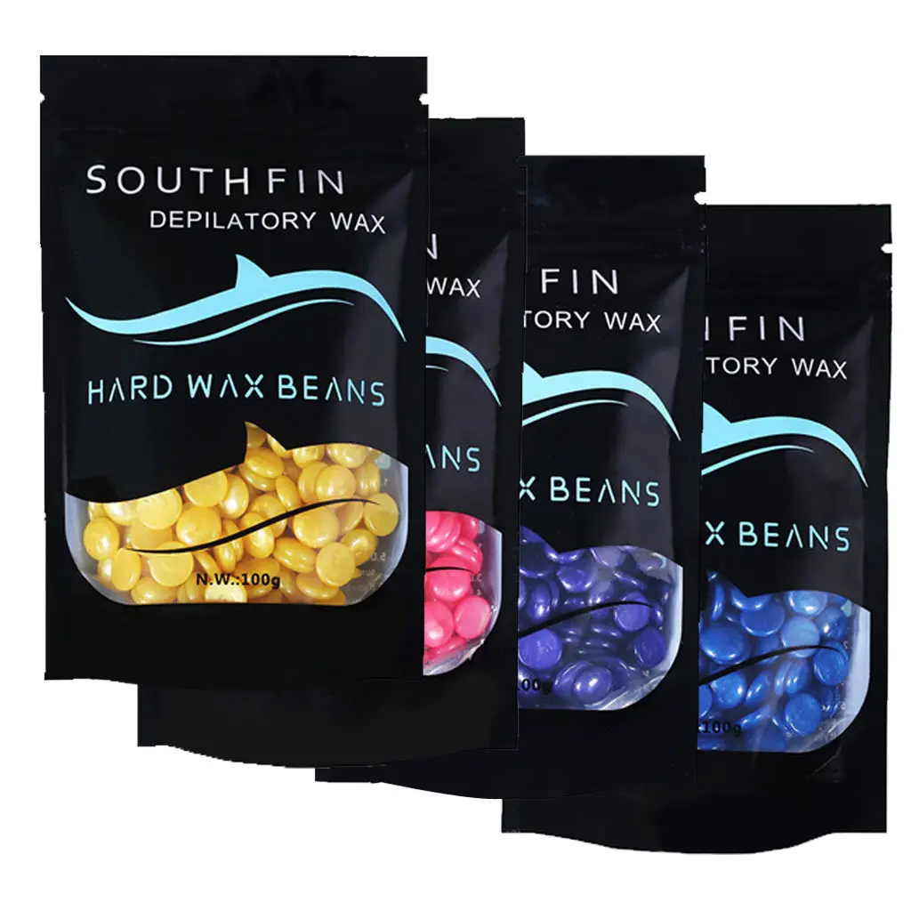 

No Strip Painless Hard Wax Beads Women Men Hair Removal Depilatory Waxing Beans for Sensitive Skin 100g/ Bag