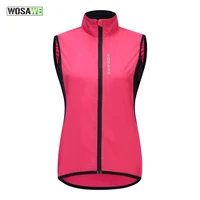 wosawe windproof cycling vest sleeveless reflective mtb bike jacket outdoor sport running riding quick dry cycling women jacket