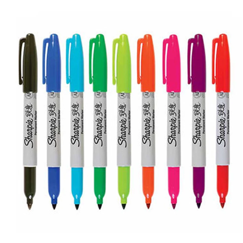 8 шт./лот,, Sanford Sharpie, экологически чистые перманентные маркеры, 8 цветов, набор, маркер для рисования