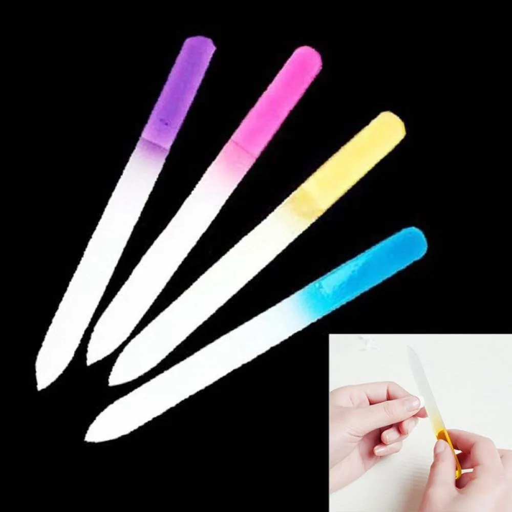 Модная пилка для ногтей прочная из хрустального стекла дизайна инструмент