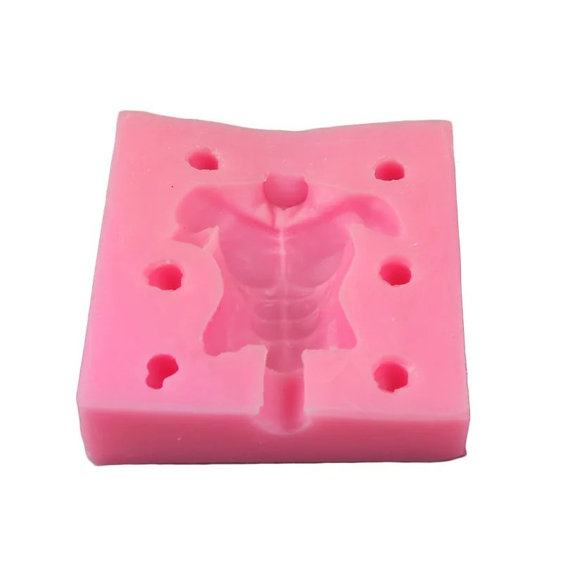 Модель человеческого тела Еда-Класс силиконовые формы 3D Форма мужчин