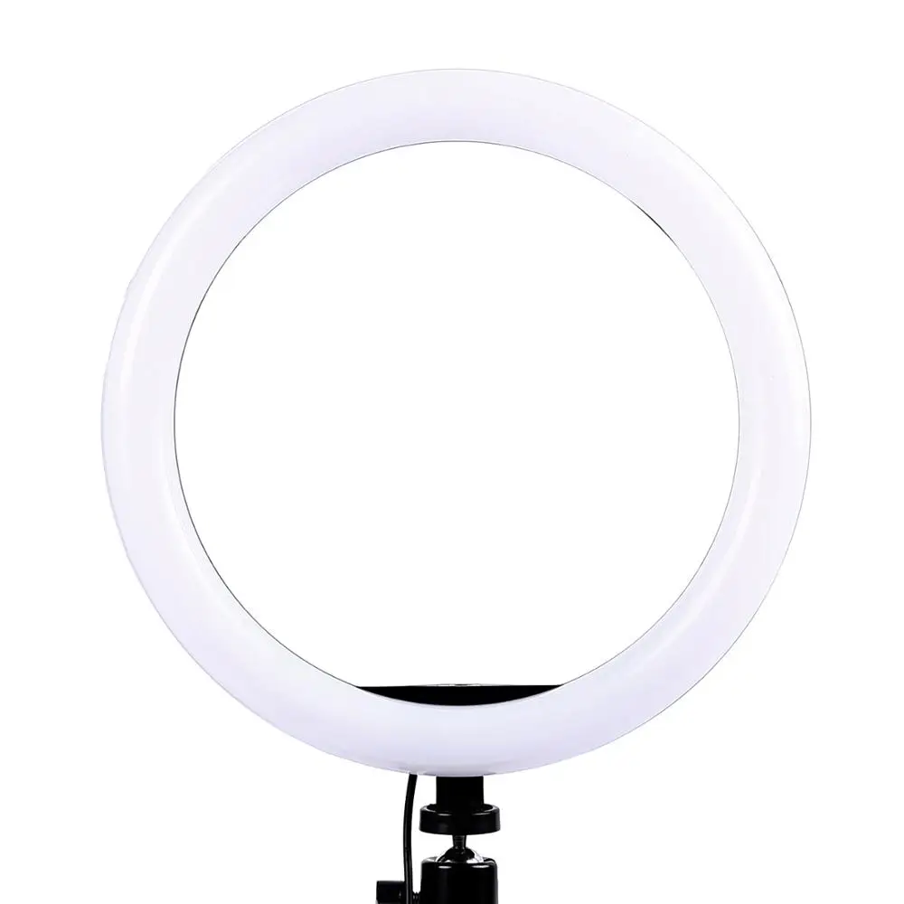 Светодиодный кольцевой светильник для фотосъемки лампа 26 см с регулируемой