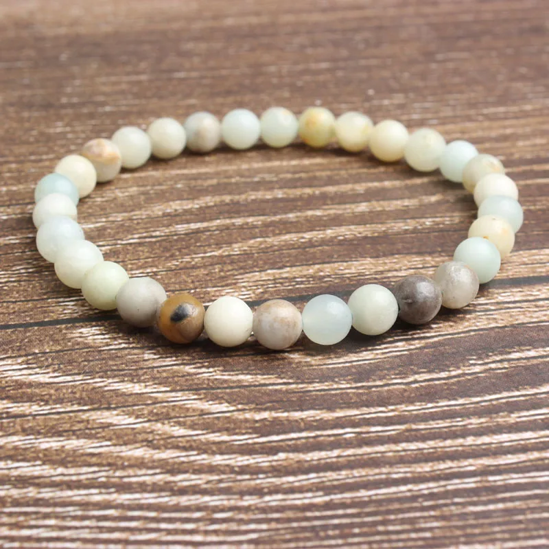 Натуральный браслет 8 мм желтый тигровый глаз Амазонит каменные бусины для