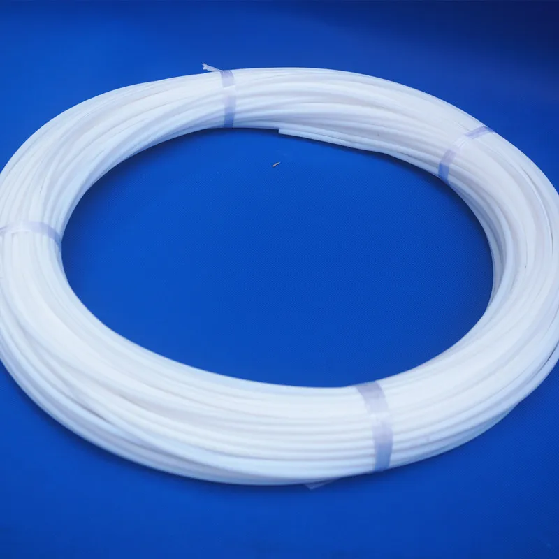 PTFE трубы мягкие капиллярные тонкие трубы изоляция антикоррозионная втулка ID 0,3 мм 3 мм 4 мм 5 мм 6 мм 7 мм 8 мм 9 мм 11 мм 20 мм белый