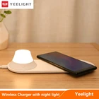 Беспроводное зарядное устройство Yeelight со светодиодной лампой, притяжение на магните, быстрая зарядка для телефонов Xiaomi, iPhone, Samsung, Huawei