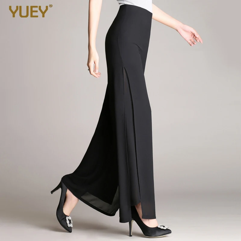 Горячая Распродажа женские летние новые широкие брюки с высокой талией