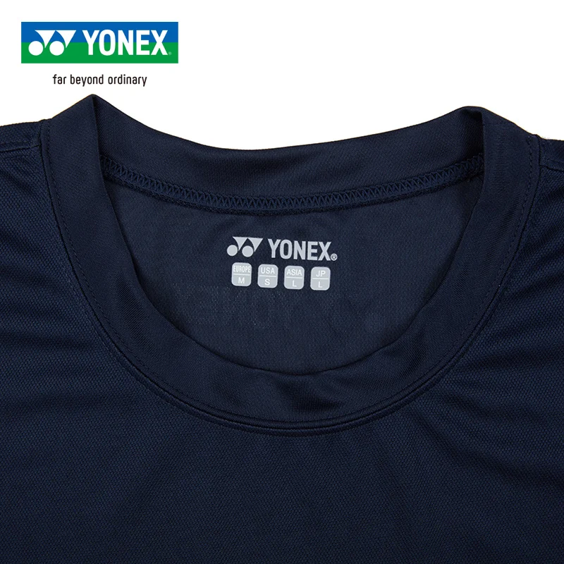 Новинка Yonex мужские универсальные английские открытые футболки для бадминтона