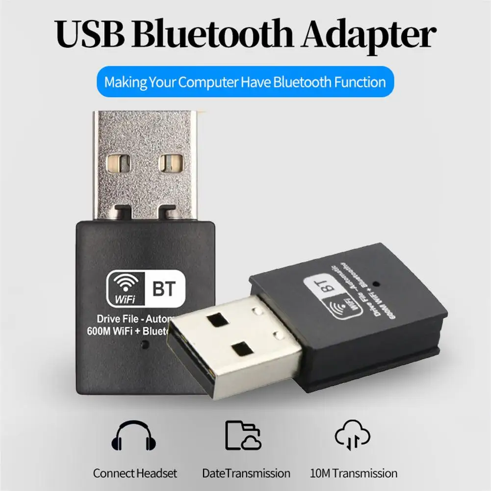 USB адаптер Bluetooth 4 2 в 1 600 Мбит/с 5 ГГц|Беспроводные адаптеры| |