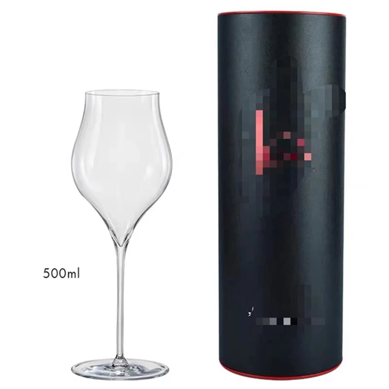 

Crystalline Wine Glass Bordeaux Burgundy Sweet White Champagne Glass and Yallot Box