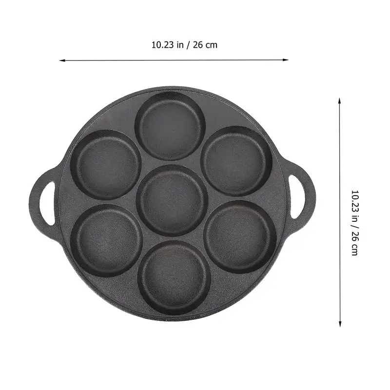 

1Pc Egg Frying Pan Seven-holes Omelette Pancake Pot Practical Snail Pan