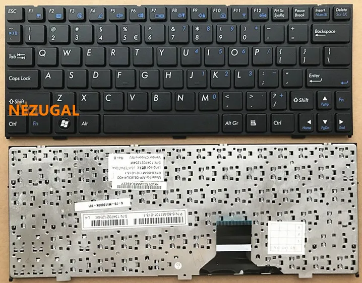 Клавиатура для ноутбука CLEVO M1110 M11X M1100 M1110Q M1111 W110ER M1115, США