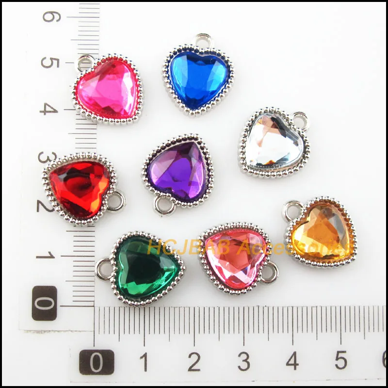 Новый 20 шт. тупой Серебряный Металл с гальваническим покрытием Смешанные