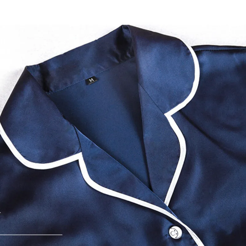 Пижамный комплект для мужчин и женщин однотонная одежда сна из искусственного