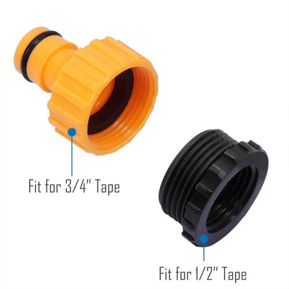 

5Pcs Quick Tap Water Connector Adapter 3/4" 1/2" Barbed Irrigation Hose Connector Fast Coupling Adaptor Garden Tools