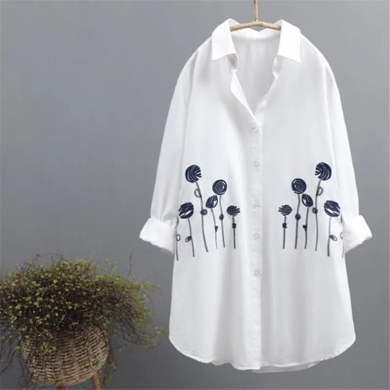 Рубашка женская длинная с вышивкой 2019| |