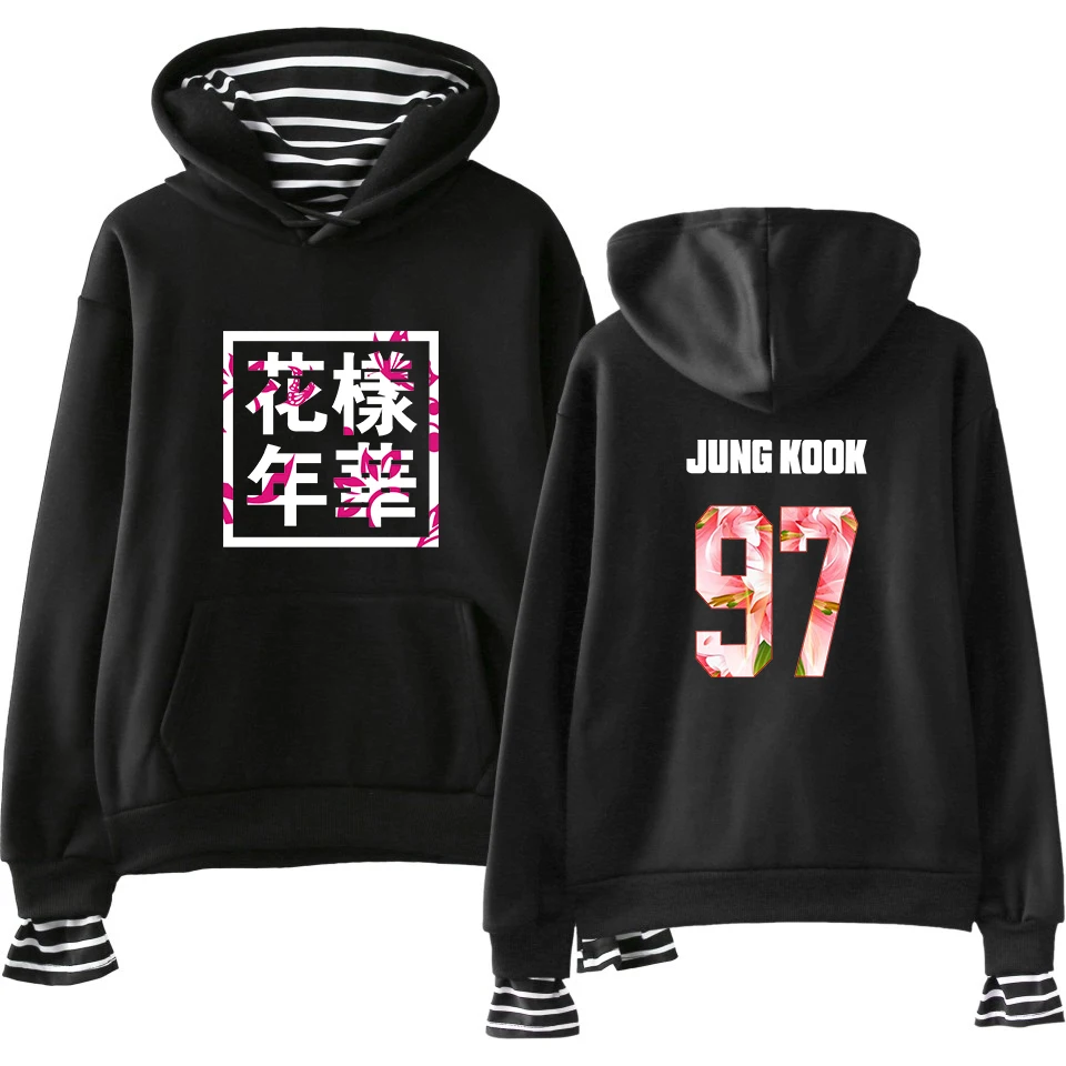 Bangtan мальчики JUNG KOOK JIN V пуловер кепка хип хоп Kpop Harajuku одежда поддельные две части толстовки кофты для женщин/мужчин kpop