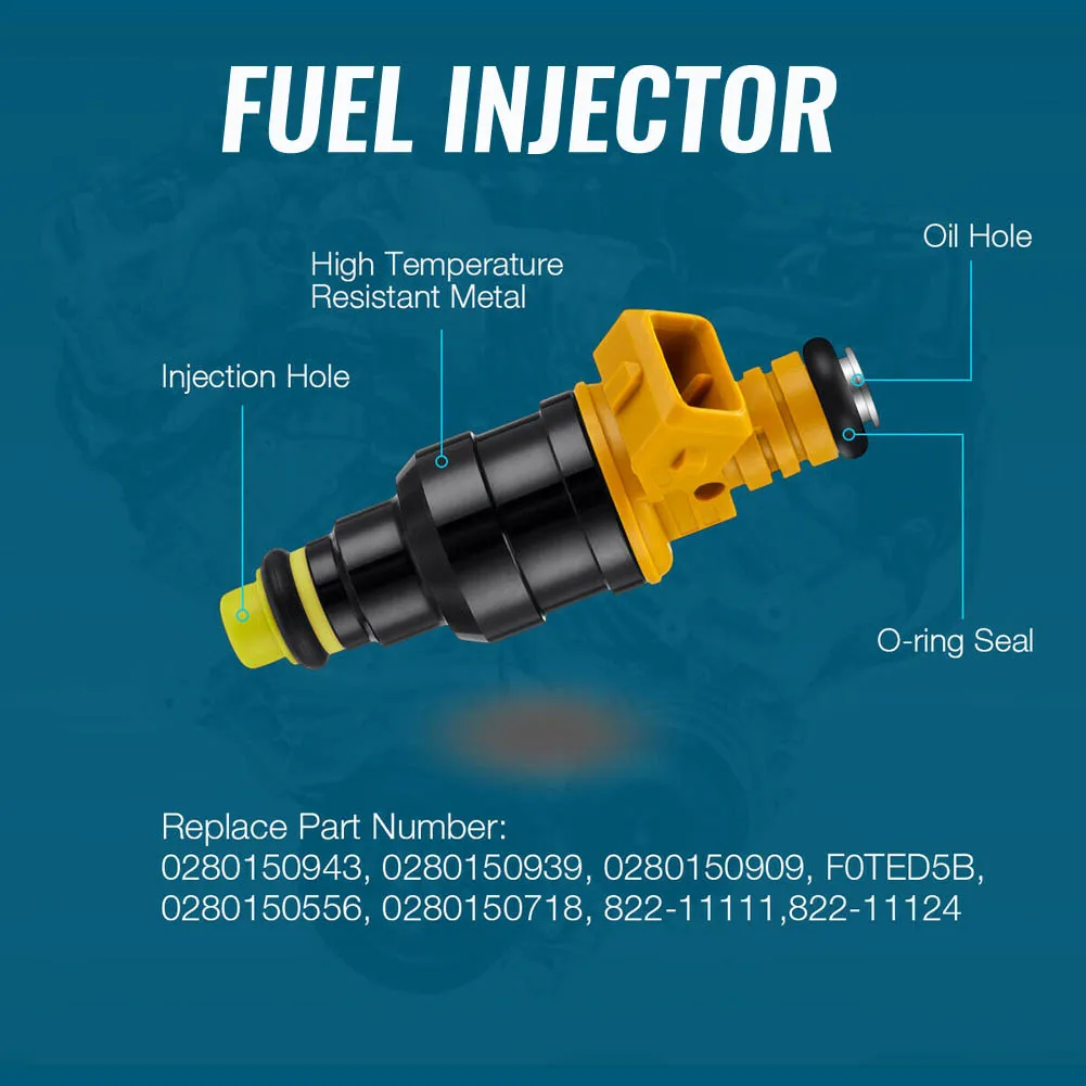Бензиновый топливный инжектор 8X EV1 0280150943 для Ford F150 F250 F350 4.6L 5.0L 5.4L Mustang Trip Lincoln Navigator