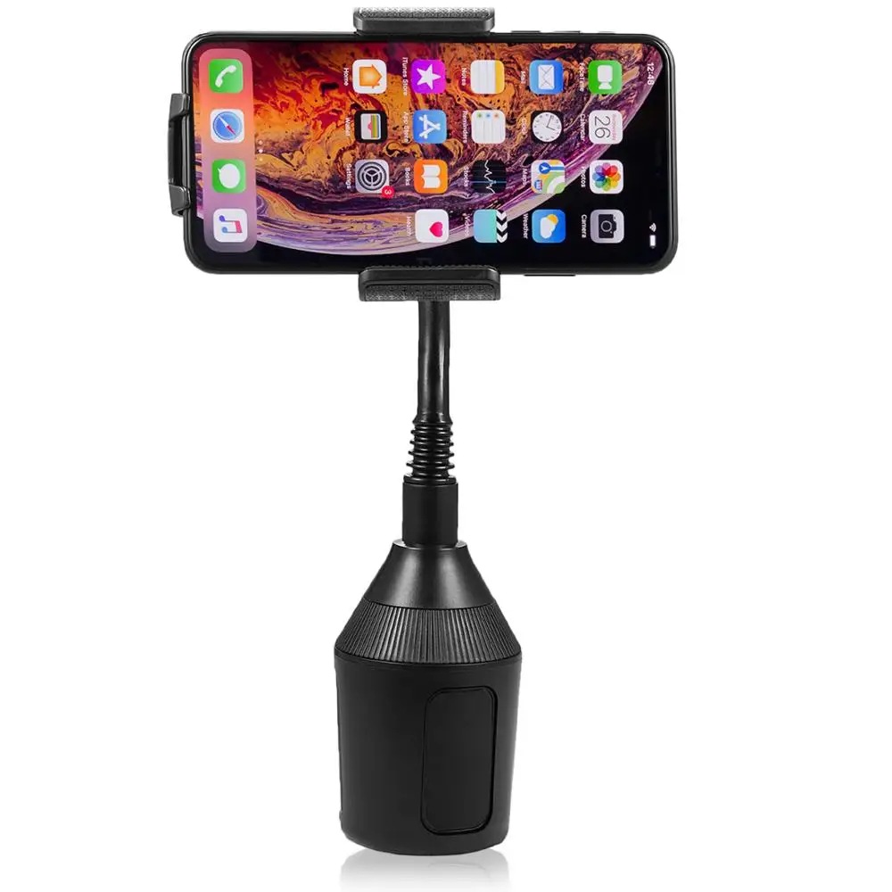 

Cell Phone Holder Universal Adjustable Gooseneck Cup Holder Cradle Car Mount for iPhone Xs/SX Max/X/8/7 Plus/Galaxy S8