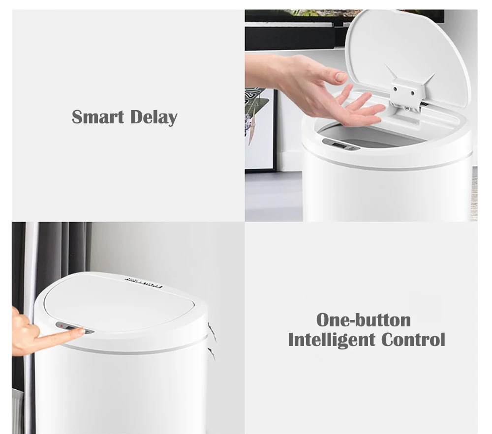 Xiaomi Ninestars интеллектуальные индукционные кухонные мусорные баки, ванная комната, автоматические инфракрасные мусорные баки мобильный датчик