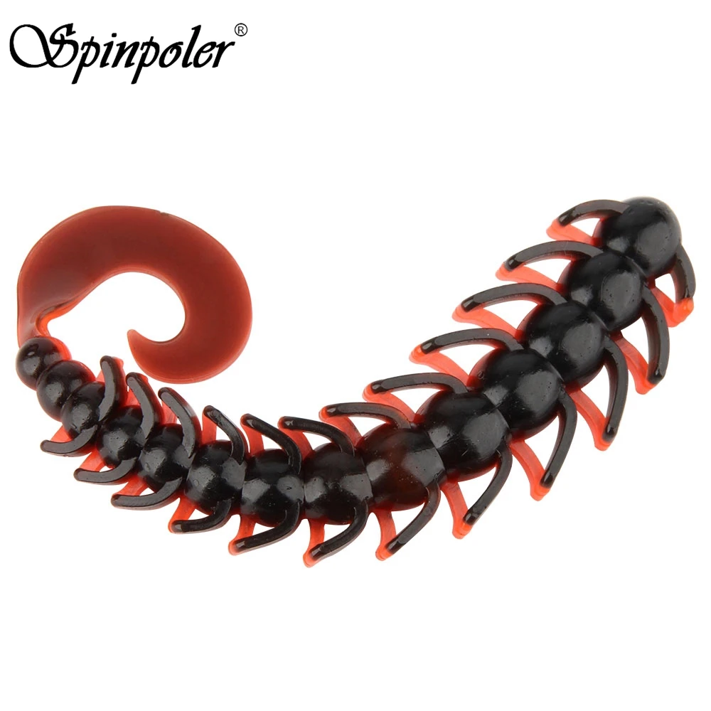 Spinpoler 5 шт. 0 2 oz/4.5in пассивный червячный как приманки светильник личинки хвост