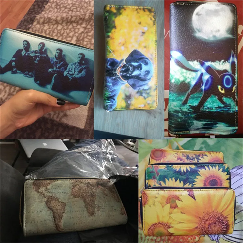 

WHEREISART Rainbow Paws Pattern 2pcs/set Handbags Cartoon Leather Wallets for Women Brand Designer Shoulder Bags Sac Main Femme