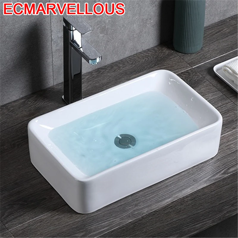 С двумя ручками для кухни Waschtisch De Mano Lavandino Bagno собре Encimera Fregadero Bassin Umywalka бассейна