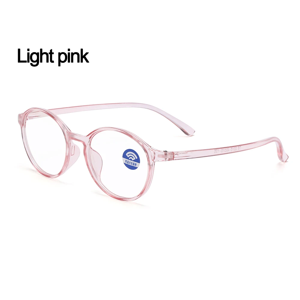 2-Light pink 1 шт., унисекс, анти-голубые лучи, компьютерные очки, глаза, радиационная защита, очки, анти-УФ, плоские зеркальные очки, PC очки - Frame Color: 2-Light pink