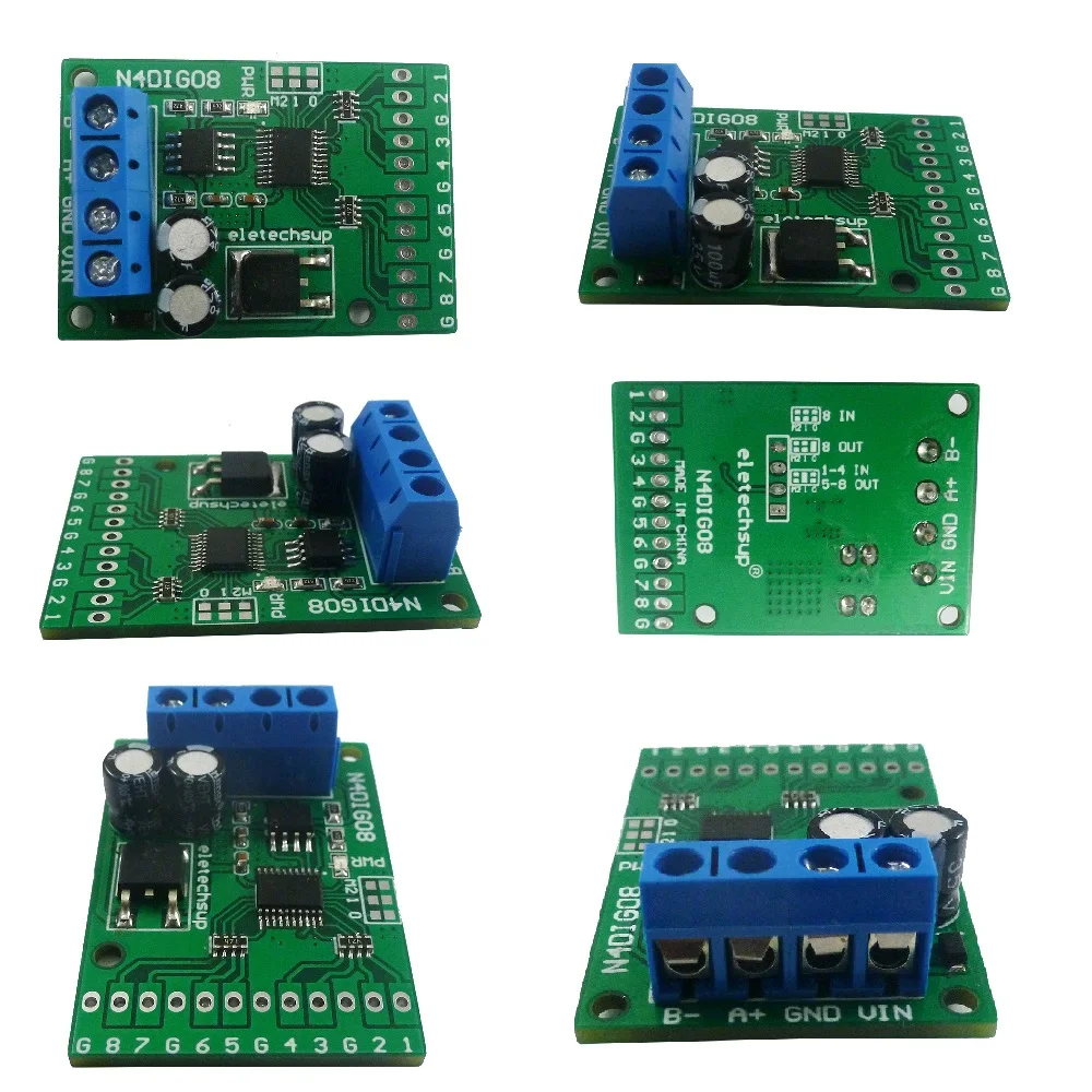 4pcs Multifunction 8ch Input/Output IO to RS485 Digital acquisition Module for Relay Controller | Обустройство дома