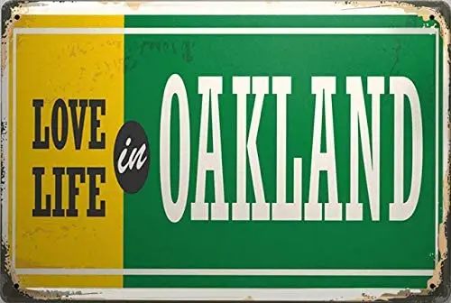 Новая Металлическая жестяная вывеска Ретро Художественный Metropole Oakland США бар