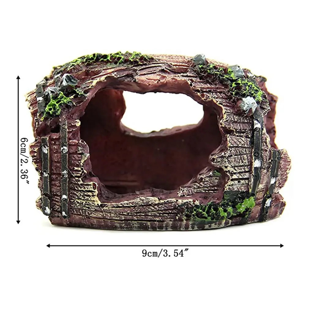

Simulation Of Aquatic Plants And Wooden Barrel Fish Tank Landscaping Decoration Fish Tank Landscaping Decoration