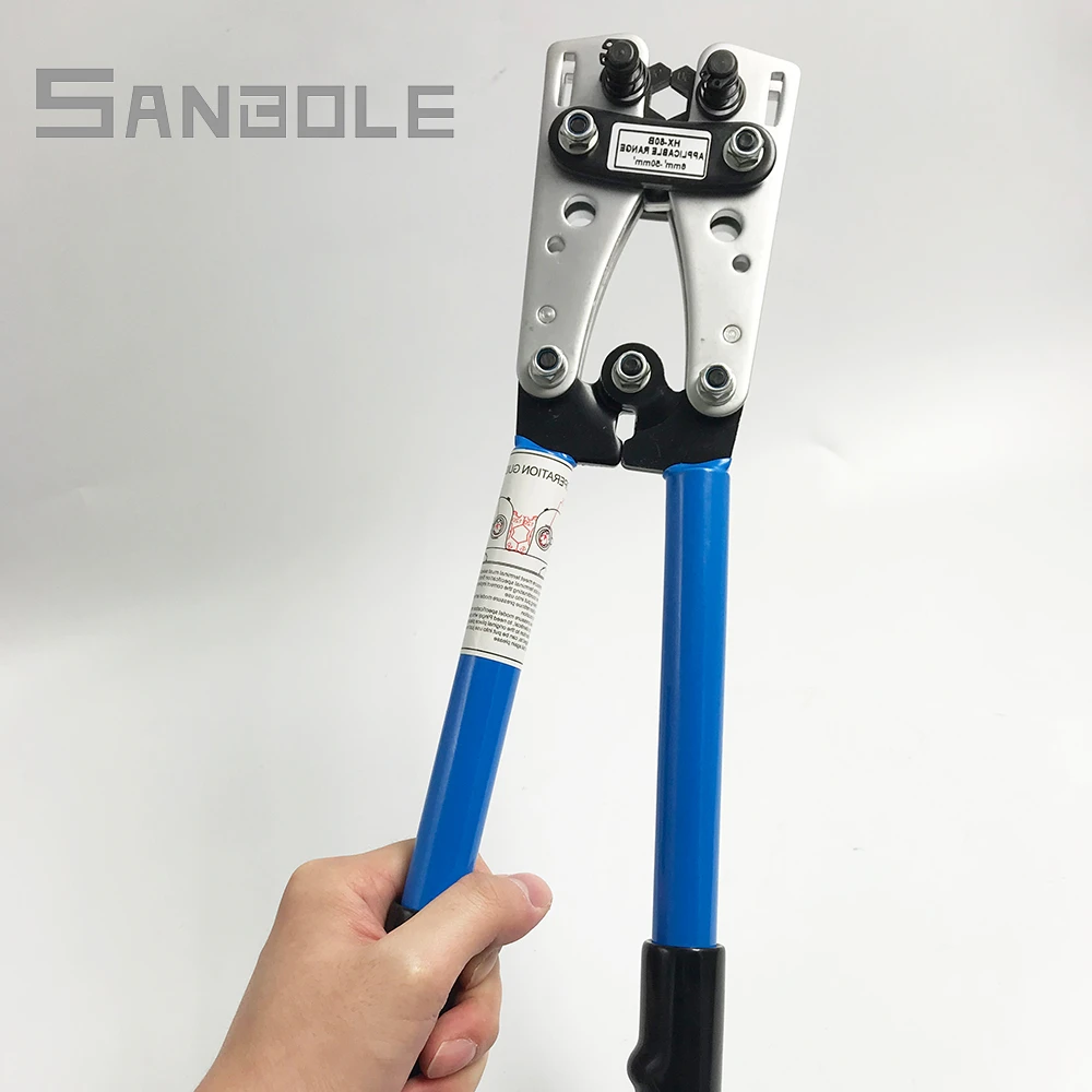 Плоскогубцы для обжима Обжимные Клещи 6 50mm2 плиерцементный трещотка электрик