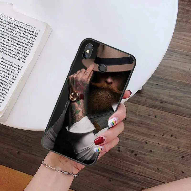 

Muscular male bearded uncle sexy Phone Case For Xiaomi Redmi 7 9t 9se k20 mi8 max3 lite 9 note 8 9s 10 pro Soft Shell Cover